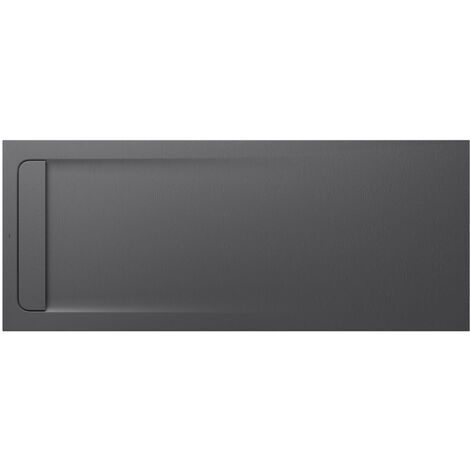 Receveur de douche extra plat en Stonex® Aquos - 2000x800mm - Gris Ardoise