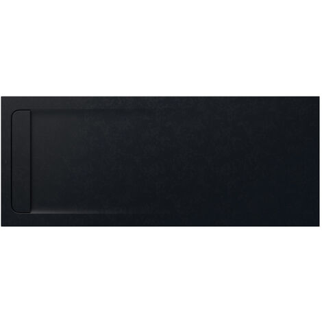 Receveur de douche extra plat en Stonex® Aquos - 2000x800mm - Noir