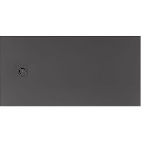 Receveur de douche extra plat en Stonex® Terran-N+Grille Twist - 1000x900mm - Onyx