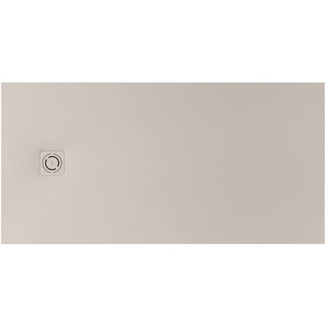 Receveur de douche extra plat en Stonex® Terran-N+Grille Twist - 1200x900mm - Beige