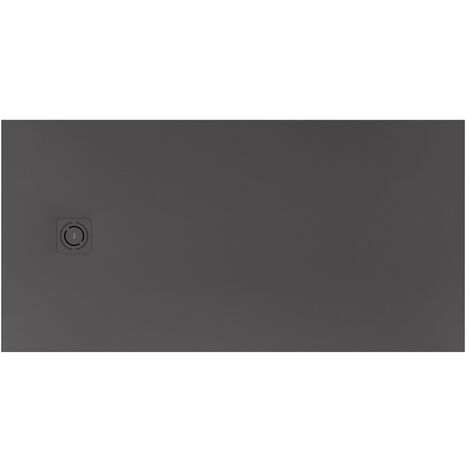 Receveur de douche extra plat en Stonex® Terran-N+Grille Twist - 1200x900mm - Onyx