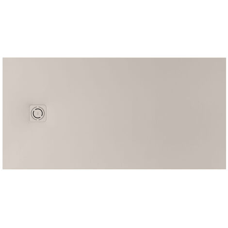 Receveur de douche extra plat en Stonex® Terran-N+Grille Twist - 1400x900mm - Beige