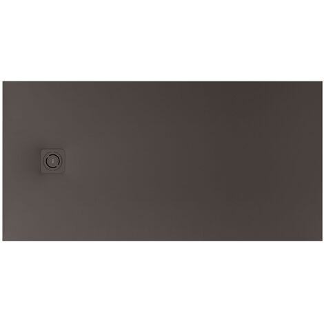 Receveur de douche extra plat en Stonex® Terran-N + Grille Twist - 1800x800mm - Café