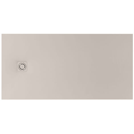 Receveur de douche extra plat en Stonex® Terran-N+Grille Twist - 1800x900mm - Beige
