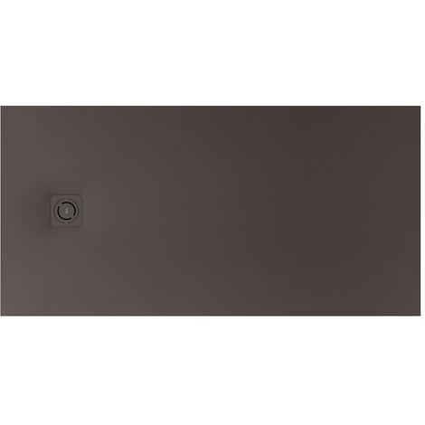 Receveur de douche extra plat en Stonex® Terran-N+Grille Twist - 1800x900mm - Café