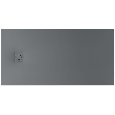 Receveur de douche extra plat en Stonex® Terran-N+Grille Twist - 1800x900mm - Gris ardoise