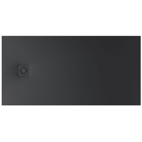 Receveur de douche extra plat en Stonex® Terran-N+Grille Twist - 1800x900mm - Noir