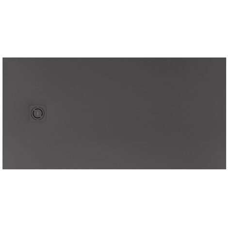 Receveur de douche extra plat en Stonex® Terran-N+Grille Twist - 1800x900mm - Onyx