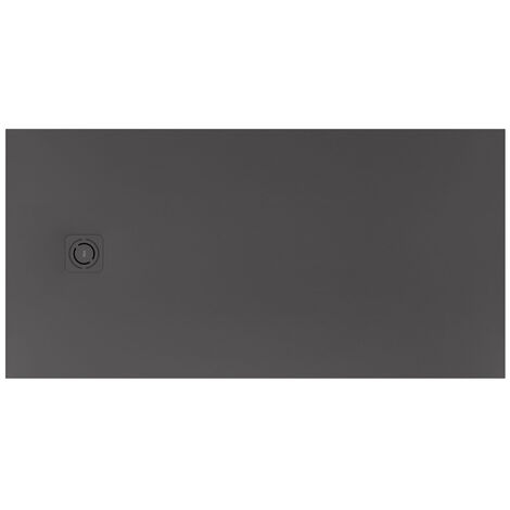 Receveur de douche extra plat en Stonex® "Terran-N"+Grille "Twist"-2000x1000mm - Onyx
