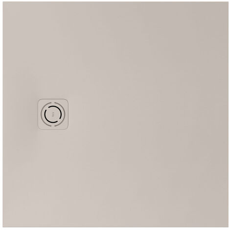 Receveur de douche extra plat en Stonex® "Terran-N"+Grille "Twist"-800x800mm - Beige
