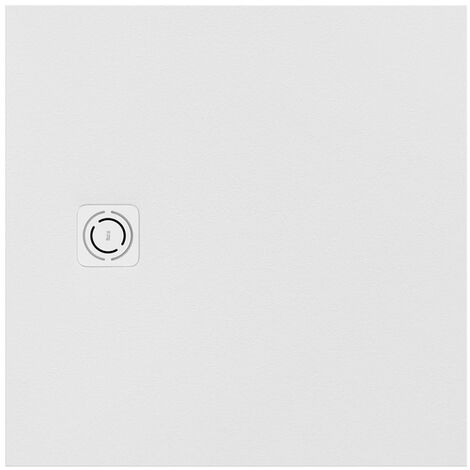 Receveur de douche extra plat en Stonex® "Terran-N"+Grille "Twist"-800x800mm - Blanc