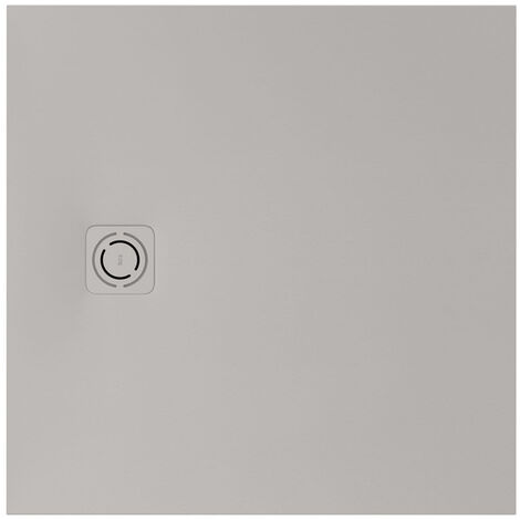 Receveur de douche extra plat en Stonex® "Terran-N"+Grille "Twist"-800x800mm - Perle