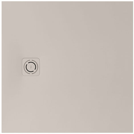Receveur de douche extra plat en Stonex® "Terran-N"+Grille "Twist"-900x900mm - Beige