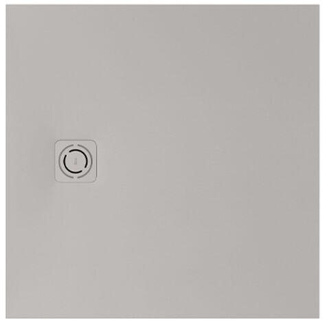 Receveur de douche extra plat en Stonex® "Terran-N"+Grille "Twist"-900x900mm - Perle