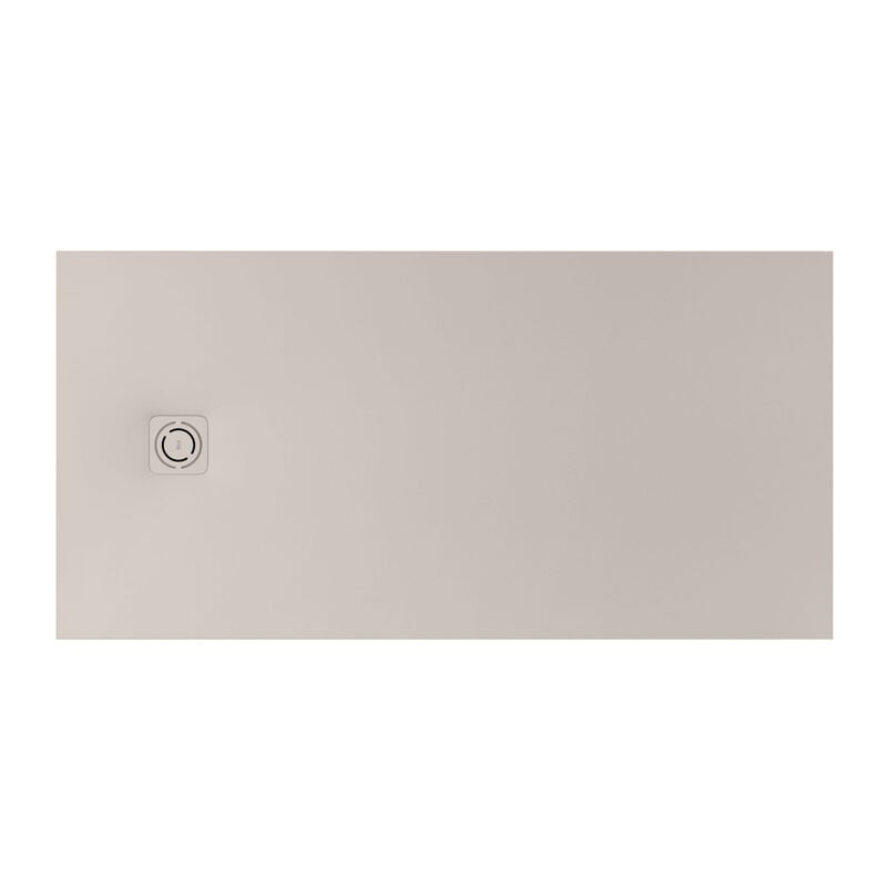 Receveur de douche extra plat en Stonex® Terran-N+Grille Twist - 1200x900mm - Beige