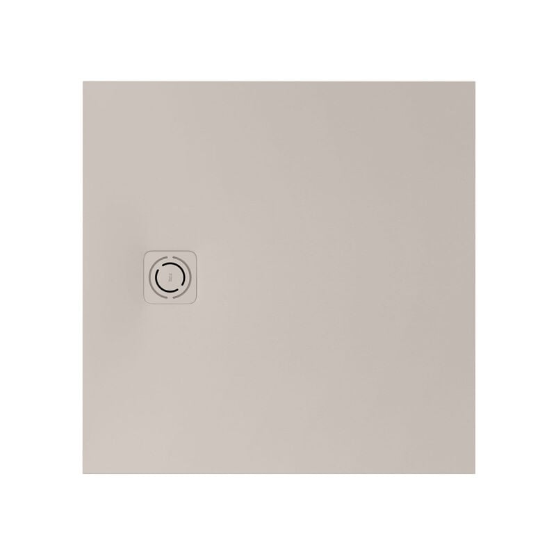 Receveur de douche extra plat en Stonex® 'Terran-N'+Grille 'Twist'-900x900mm - Beige