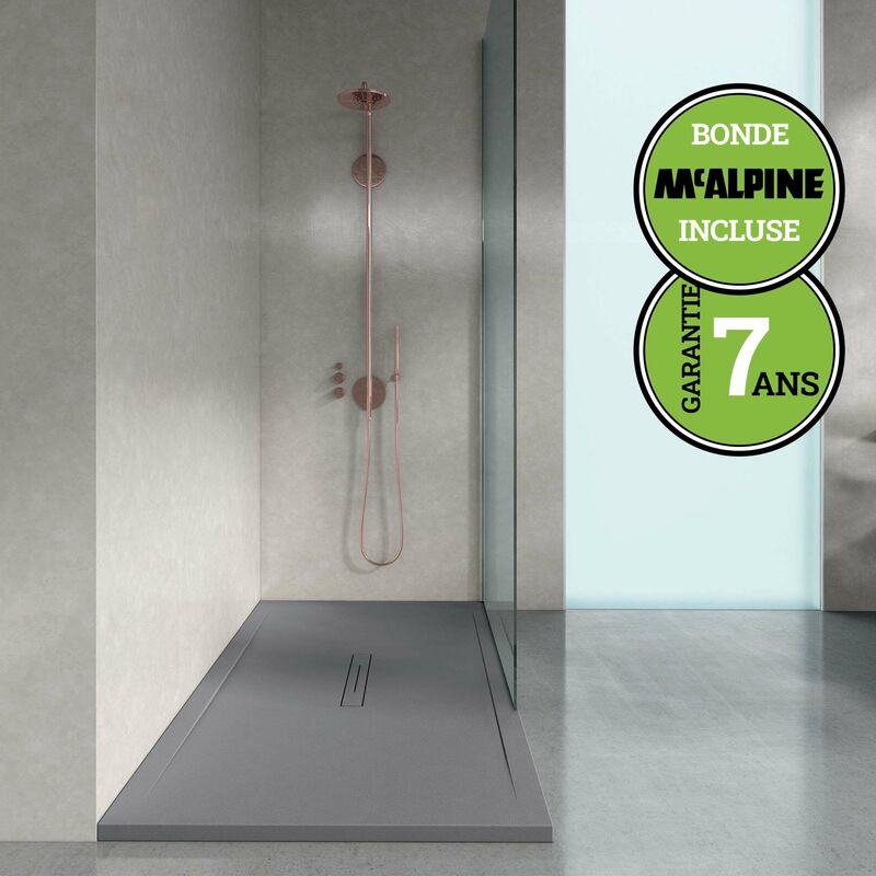 Receveur de douche extra plat Gris Ciment 90x120 cm Receveur de douche extra plat Gris Ciment 90x120 cm