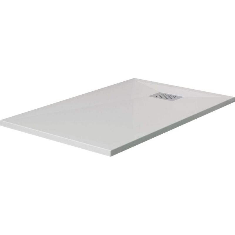Receveur Kinesurf avec bonde centrée sur la largeur 120x90x4cm Kinedo Blanc - à poser et/ou à encastrer