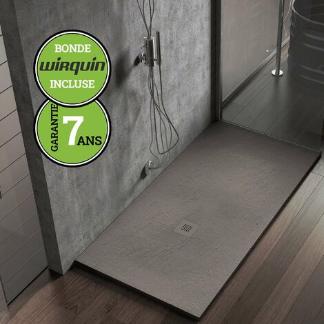 Receveur de douche extra-plat Marron Tundra + bonde | Collection K