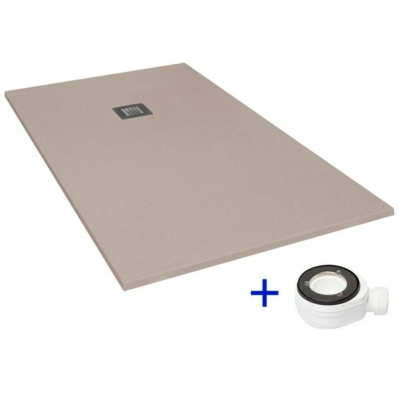 Receveur de douche extra plat Moka Ral 1019 80X100