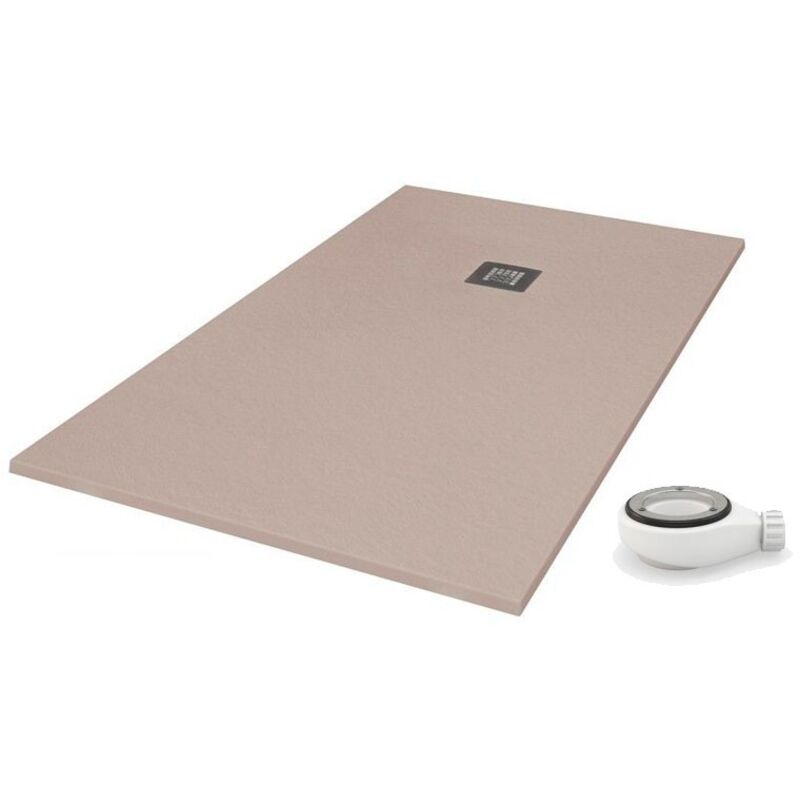 PDD - Receveur de douche 60x70 extra plat Moka Ral 1019