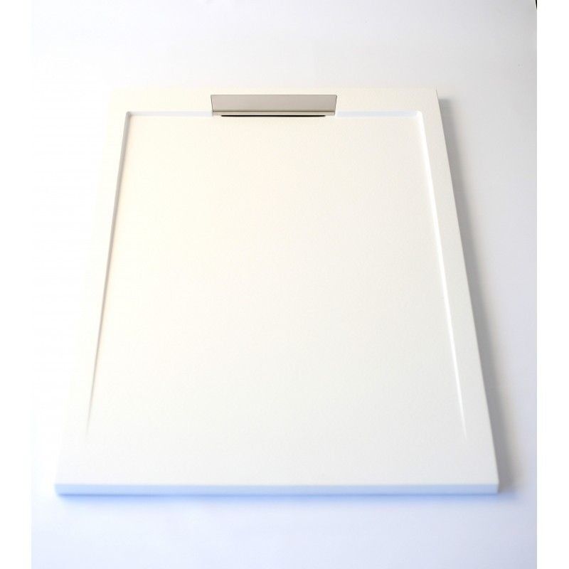 Receveur de douche extra plat neo inox blanc Ral 9003 90X140
