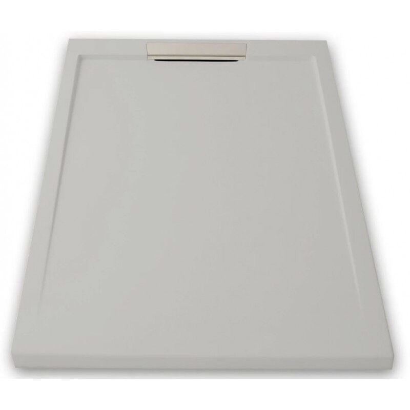 PDD - Receveur de douche extra plat neo inox Gris poussière Ral 7037 90X180