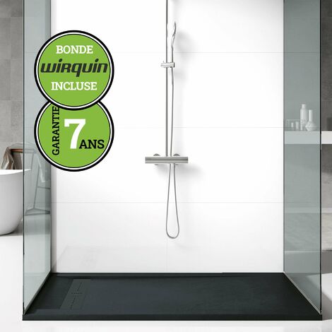 Receveur de douche extra-plat Noir Anthracite + bonde | Collection G