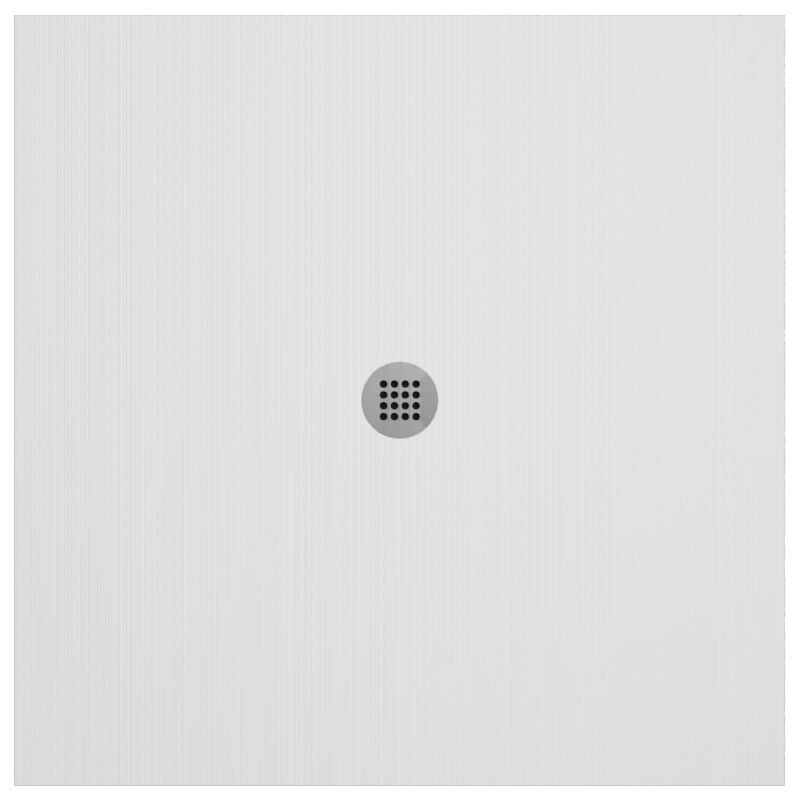 Receveur de douche en résine extra plat à poser 90x90cm - blanc - ronda