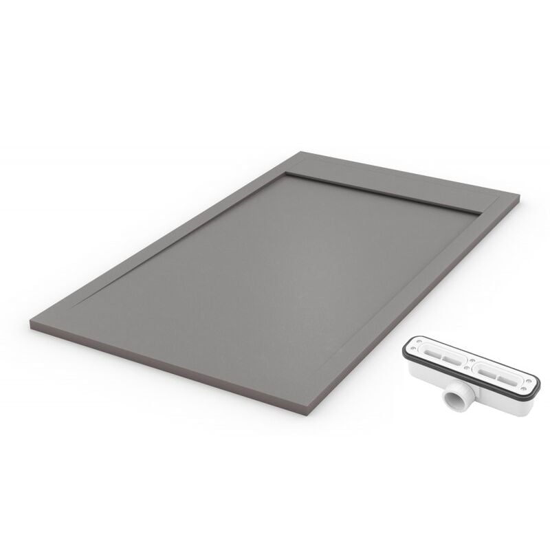 Receveur de douche extra plat premium ambiente Gris poussière Ral 7037 90X180