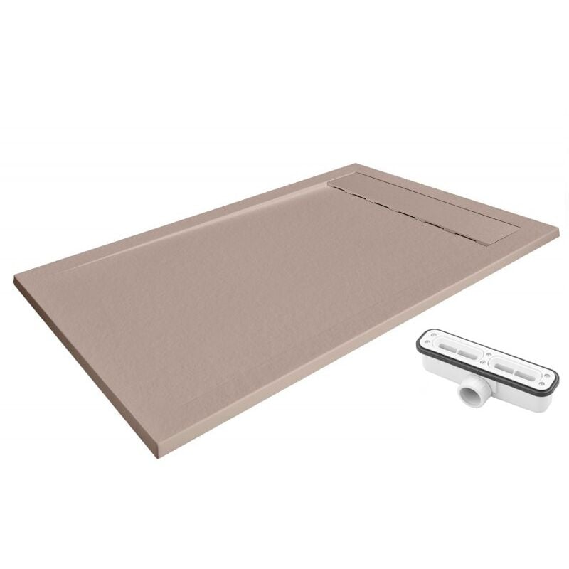 Receveur de douche extra plat premium ambiente Moka Ral 1019 80X150