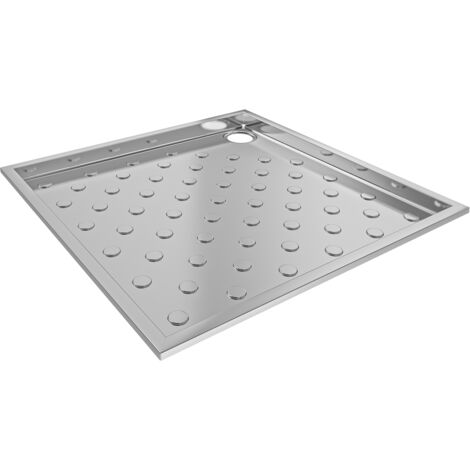 Receveur de douche KWC AR, CAMPUS, acier inoxydable, 900x59x900 mm, montage au sol