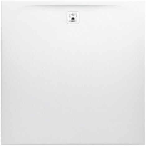 Receveur de douche LAUFEN PRO, carré, écoulement latéral 1500 x 1500 x 40 mm, gris clair LAUFEN