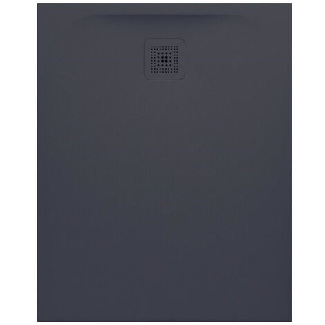 Receveur de douche LAUFEN PRO rectangulaire, bonde côté court 1000 x 800 x 33 mm anthracite LAUFEN