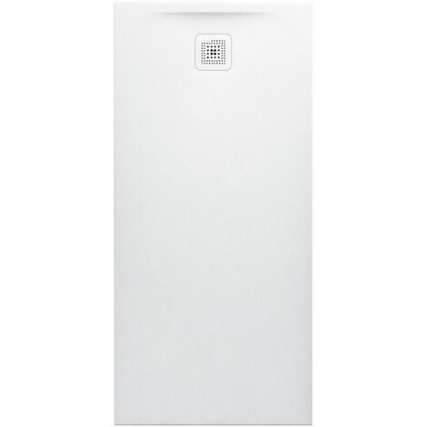 Receveur de douche LAUFEN PRO rectangulaire, bonde côté court 1500 x 700 x 42 mm blanc mat LAUFEN