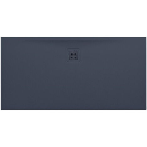 Receveur de douche LAUFEN PRO rectangulaire, bonde côté long 1400 x 700 x 30 mm anthracite LAUFEN