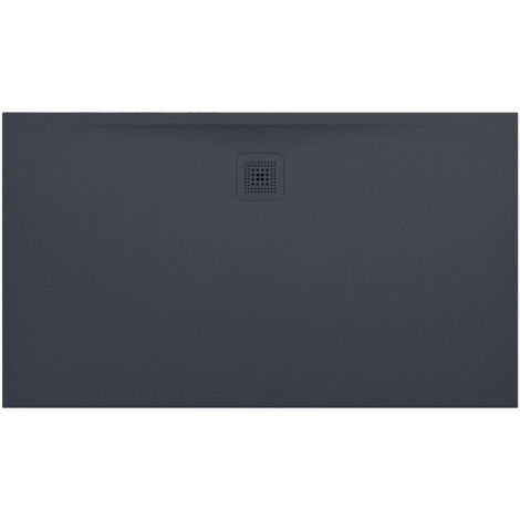 Receveur de douche LAUFEN PRO rectangulaire, bonde côté long 1400 x 800 x 30 mm anthracite LAUFEN