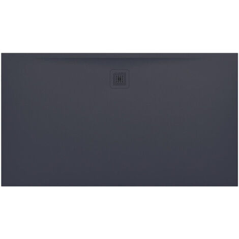 Receveur de douche LAUFEN PRO rectangulaire, bonde côté long 1600 x 900 x 33 mm anthracite LAUFEN