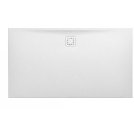 Receveur de douche LAUFEN PRO rectangulaire, bonde côté long 1600 x 900 x 33 mm blanc mat LAUFEN