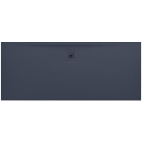 Receveur de douche LAUFEN PRO, rectangulaire, bonde côté long 1800 x 75 x 33 mm anthracite LAUFEN