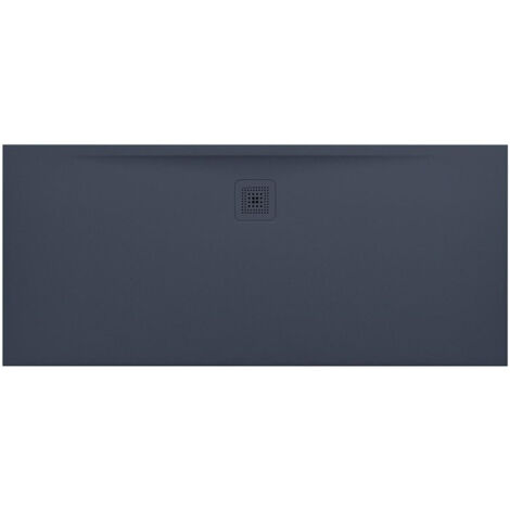 Receveur de douche LAUFEN PRO, rectangulaire, écoulement latéral long, 1600 x 700 x 32 mm, anthracite LAUFEN