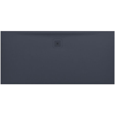 Receveur de douche LAUFEN PRO, rectangulaire, écoulement latéral long, 1600 x 750 x 32 mm, anthracite LAUFEN