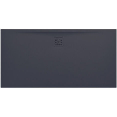 Receveur de douche LAUFEN PRO, rectangulaire, écoulement latéral long, 1600 x 800 x 32 mm, anthracite LAUFEN