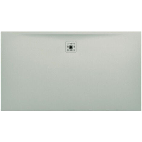 Receveur de douche LAUFEN PRO, rectangulaire, écoulement latéral long, 1600 x 900 x 33 mm, gris clair LAUFEN