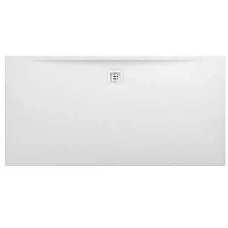 Receveur de douche LAUFEN PRO, rectangulaire, écoulement sur le côté long 1800 x 900 x 34 mm blanc mat LAUFEN
