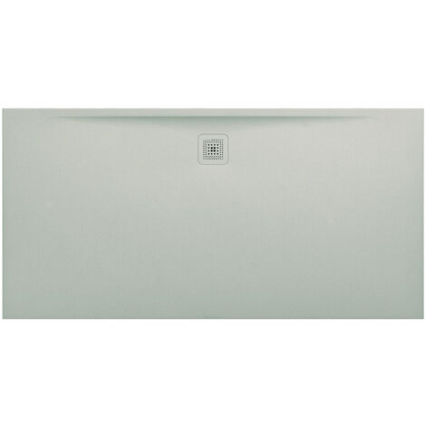 Receveur de douche LAUFEN PRO, rectangulaire, écoulement sur le côté long 1800 x 900 x 34 mm, gris clair LAUFEN