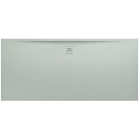 Receveur de douche LAUFEN PRO, rectangulaire, écoulement sur le côté long 2000 x 900 x 36 mm, gris clair LAUFEN