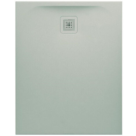 Receveur de douche LAUFEN PRO, rectangulaire, écoulement sur le petit côté 1000 x 800 x 33 mm, gris clair LAUFEN