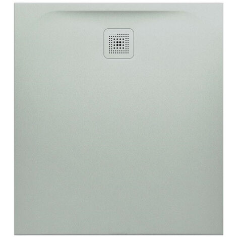 Receveur de douche LAUFEN PRO, rectangulaire, écoulement sur le petit côté 1000 x 900 x 33 mm, gris clair LAUFEN
