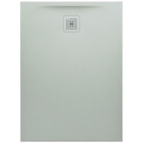 Receveur de douche LAUFEN PRO, rectangulaire, écoulement sur le petit côté 1100 x 800 x 33 mm, gris clair LAUFEN